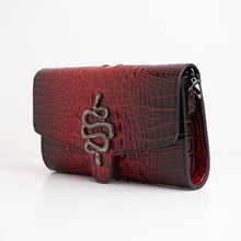 Load image into Gallery viewer, SABINA Clutch Red Croc
